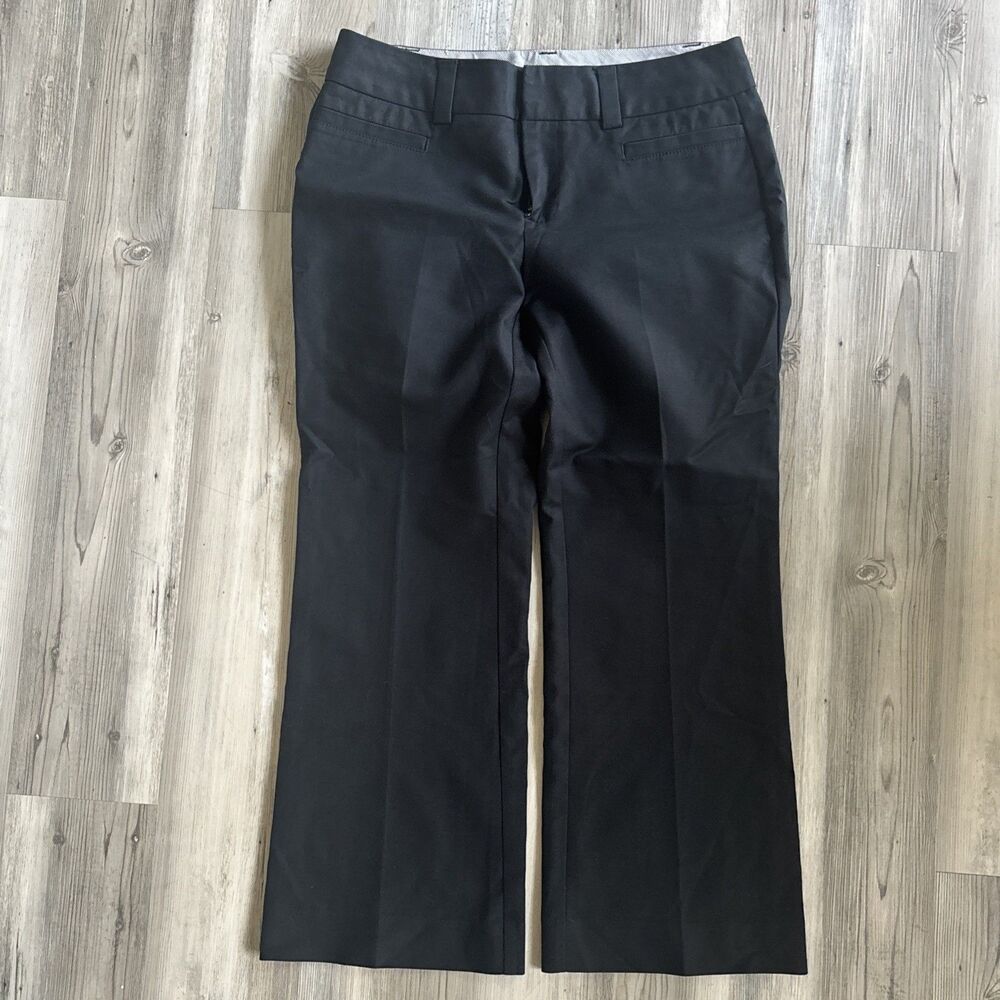 GAP Curvy Fit Flared Leg Ankle Length Cotton Dress Pants Khaki Coastal Size 10
